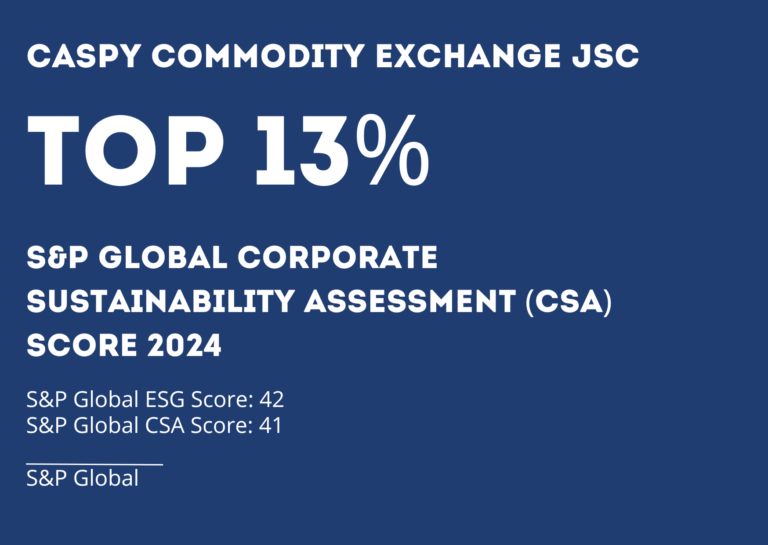 Caspy Commodity Exchange JSC has received the debut Corporate ...